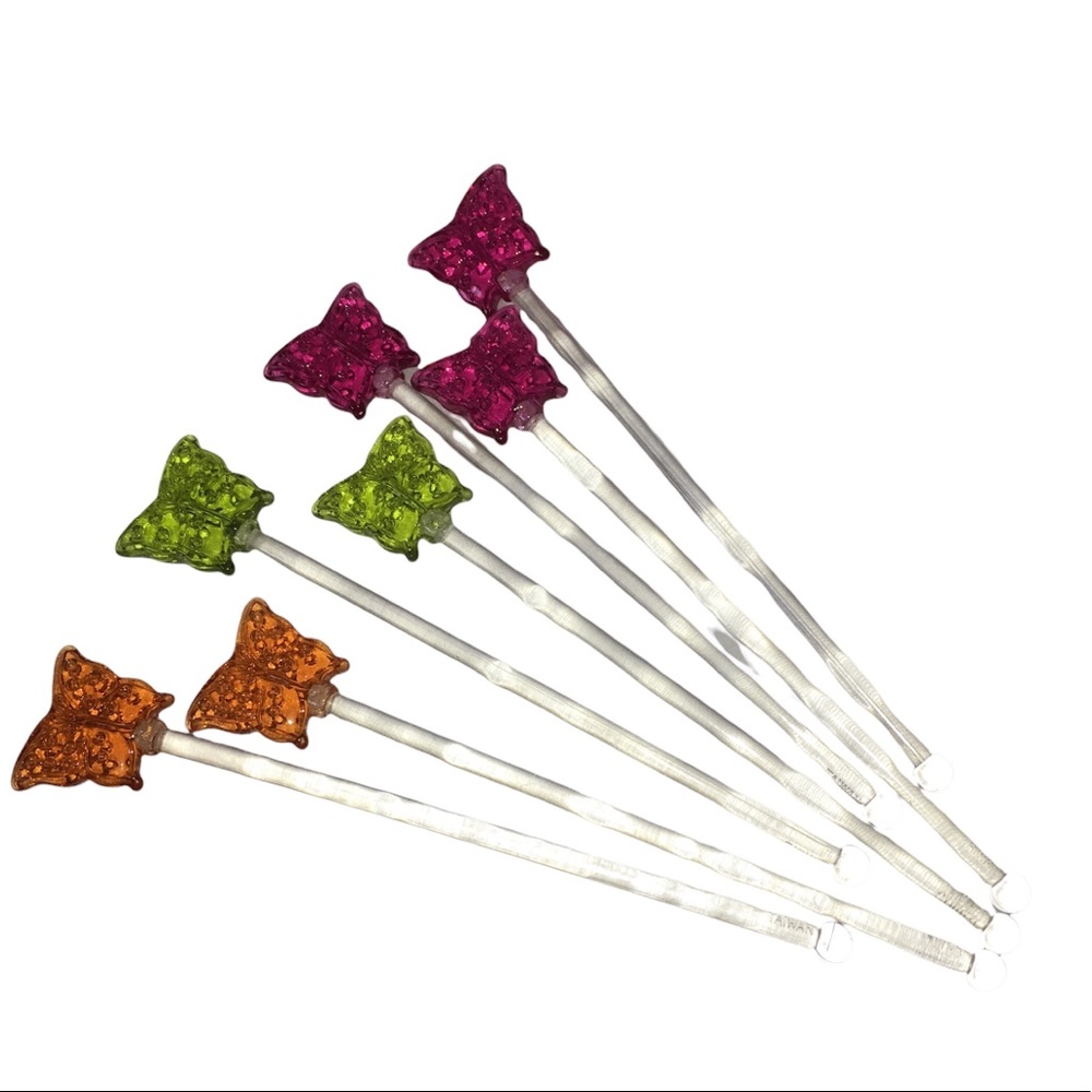 Butterfly‎ Drink Swizzle Sticks Set of 7
